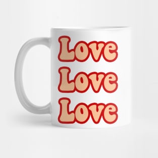 Love love love sticker Mug